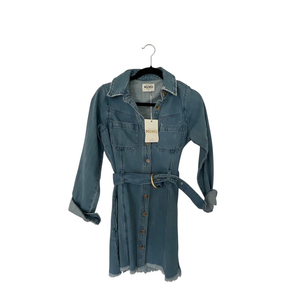 Show Me Your MuMu Blue Denim Mini Dress